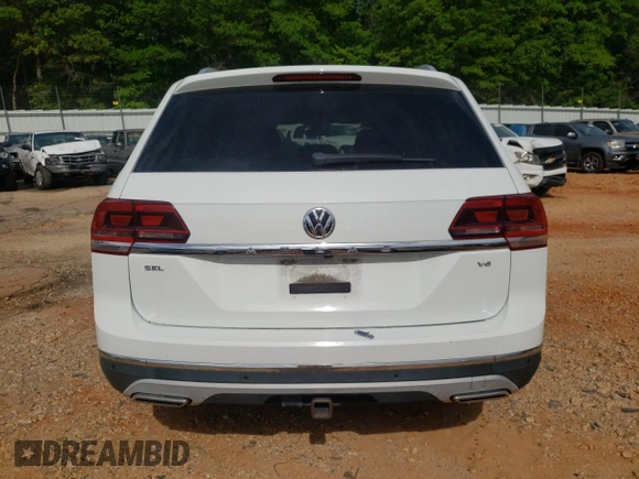 2018 Volkswagen Atlas SEL with VIN 1V2ER2CA3JC514757, listed as a Copart auction lot 53124315 with 186,391 mi miles and Clean title. Bid and sale history available at DreamBid. Image 6.