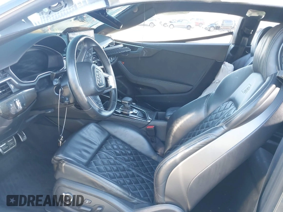 2023 Audi S5 Premium Plus with VIN WAUP4AF58PA001748, listed as a IAAI auction lot 41194878 with 33,877 mi miles and . Bid and sale history available at DreamBid. Image 5.