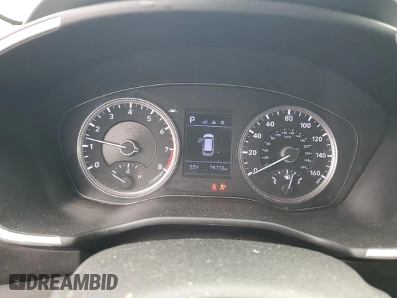2020 Hyundai Santa Fe SE with VIN 5NMS23AD2LH146863, listed as a Copart auction lot 62695745 with 75,173 mi miles and Salvage title. Bid and sale history available at DreamBid. Image 9.