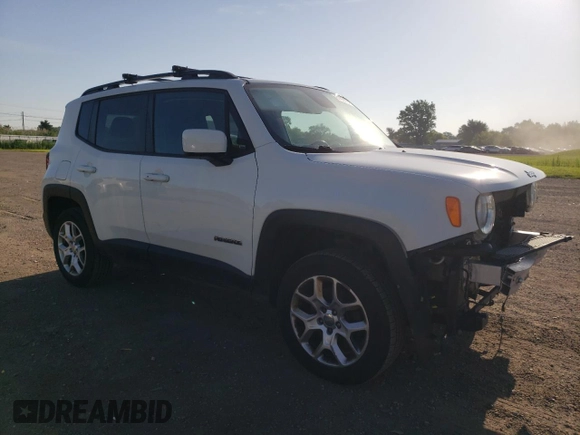 2017 Jeep Renegade Altitude with VIN ZACCJBBB0HPG49887, listed as a Copart auction lot 61934545 with 118,057 mi miles and Salvage title. Bid and sale history available at DreamBid. Image 4.