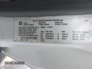 2004 GMC Canyon SLE Z85 with VIN 1GTCS196748115402, listed as a IAAI auction lot 41935583 with 172,093 mi miles. Bid and sale history available at carsss.com. Image 9.