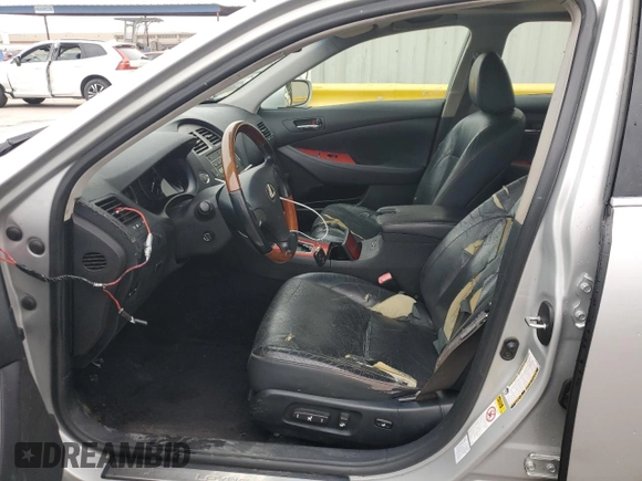 2008 Lexus ES with VIN JTHBJ46G482222363, listed as a Copart auction lot 50832665 with 167,422 mi miles and Salvage Title. Bid and sale history available at carsss.com. Image 7.