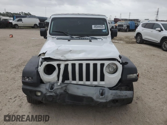 2020 Jeep Wrangler Unlimited Sport S with VIN 1C4HJXDG9LW311833, listed as a Copart auction lot 49344435 with 61,759 mi miles and Salvage title. Bid and sale history available at DreamBid. Image 5.