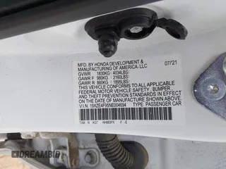2022 Honda Insight Touring с VIN 19XZE4F95NE004694, выставлен на аукционе IAAI как лот 42253089 с пробегом 40 142 миль миль и . История ставок и продаж доступна на DreamBid. Изображение 9.