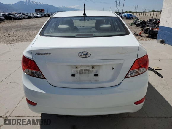 2012 Hyundai Accent GLS z VIN KMHCT4AE1CU194763, wystawiony jako Copart lot #58376315 z przebiegiem 107 458 mil mil oraz Szkoda całkowita • Salvage title. Historia ofert i sprzedaży dostępna na DreamBid. Obrazek 6.