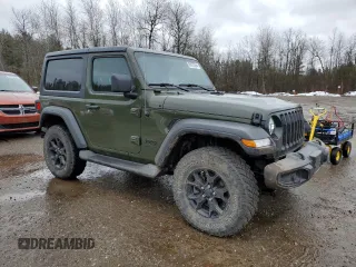 2021 Jeep Wrangler Sport S with VIN 1C4HJXAG3MW617318, listed as a Copart auction lot 85673324 with 66,450 mi miles and Salvage Title. Bid and sale history available at DreamBid. Image 4.