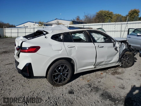 2023 BMW X4 M40i with VIN 5UX43DT05P9N61777, listed as a Copart auction lot 77600264 with 0 mi miles and Salvage Title. Bid and sale history available at carsss.com. Image 3.
