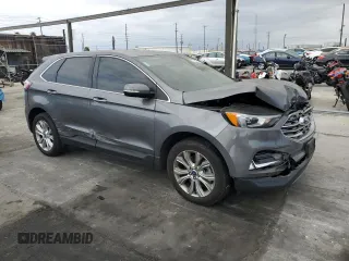 2021 Ford Edge Titanium with VIN 2FMPK4K96MBA16599, listed as a Copart auction lot 53920735 with 71,376 mi miles and Salvage title. Bid and sale history available at DreamBid. Image 4.