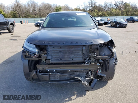 2025 Land Rover Range Rover Velar S with VIN SALYJ2EX2SA801486, listed as a Copart auction lot 74294304 with 55 mi miles and Salvage title. Bid and sale history available at DreamBid. Image 5.