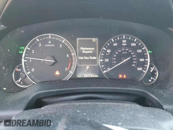 2016 Lexus RX 350 with VIN 2T2BZMCA8GC028697, listed as a Copart auction lot 42185345 with 231,734 mi miles and Salvage Title. Bid and sale history available at DreamBid. Image 9.