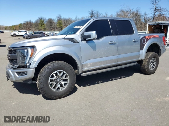 2023 Ford F-150 Raptor with VIN 1FTFW1RG7PFA65014, listed as a Copart auction lot 53156795 with 62,648 mi miles and Salvage Title. Bid and sale history available at DreamBid. Image 1.