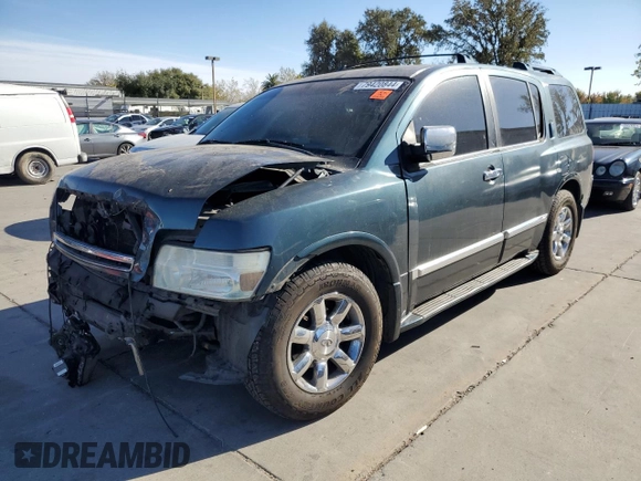 2004 Infiniti QX56 with VIN 5N3AA08A54N812257, listed as a Copart auction lot 79420844 with 0 mi miles and Salvage Title. Bid and sale history available at carsss.com. Image 1.