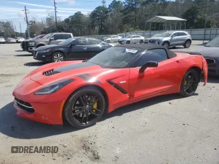 2015 Chevrolet Corvette Z51 2LT with VIN 1G1YJ3D73F5102793, listed as a Copart auction lot 47569795 with 44,415 mi miles and Salvage title. Bid and sale history available at DreamBid. Image 1.