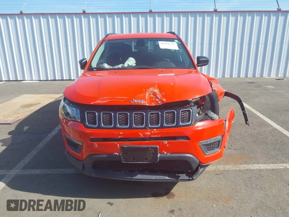 2017 Jeep Compass Sport with VIN 3C4NJDAB1HT628125, listed as a IAAI auction lot 42218375 with 52,415 mi miles and . Bid and sale history available at DreamBid. Image 12.