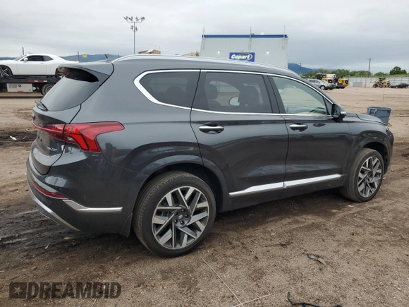 2023 Hyundai Santa Fe Calligraphy with VIN 5NMS5DAL8PH501030, listed as a Copart auction lot 59320305 with 35,178 mi miles and Salvage title. Bid and sale history available at DreamBid. Image 3.