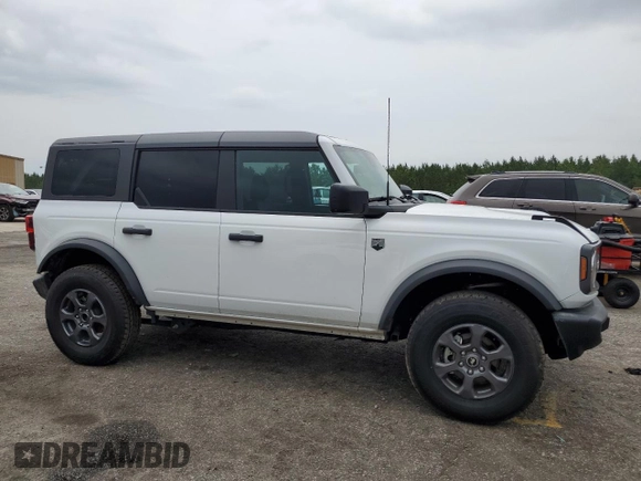 2024 Ford Bronco Big Bend with VIN 1FMDE7BH1RLA78163, listed as a Copart auction lot 59555735 with 15,291 mi miles and Salvage title. Bid and sale history available at DreamBid. Image 4.