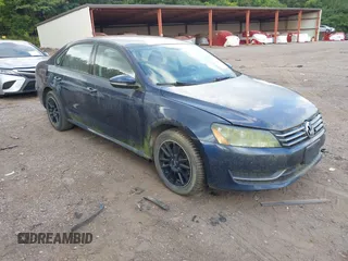 2012 Volkswagen Passat S with VIN 1VWAH7A34CC023134, listed as a IAAI auction lot 42680912 with 157,397 mi miles and . Bid and sale history available at DreamBid. Image 1.