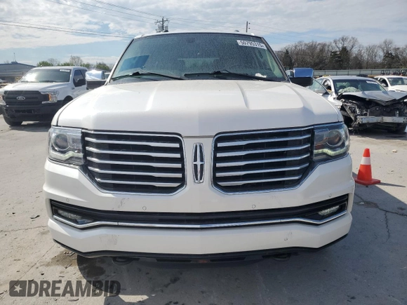 2017 Lincoln Navigator Reserve with VIN 5LMJJ2LT7HEL00080, listed as a Copart auction lot 50795315 with 141,437 mi miles and Salvage title. Bid and sale history available at DreamBid. Image 5.