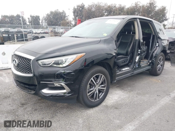 2019 Infiniti QX60 LUXE with VIN 5N1DL0MN7KC500202, listed as a IAAI auction lot 41229623 with 103,626 mi miles. Bid and sale history available at carsss.com. Image 21.