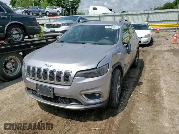 2019 Jeep Cherokee Limited with VIN 1C4PJMDXXKD253526, listed as a Copart auction lot 58579965 with 116,013 mi miles and Salvage title. Bid and sale history available at DreamBid. Image 14.