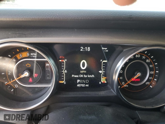 2021 Jeep Gladiator Sport S with VIN 1C6JJTAM4ML553444, listed as a Copart auction lot 60475695 with 40,702 mi miles and Salvage title. Bid and sale history available at DreamBid. Image 9.