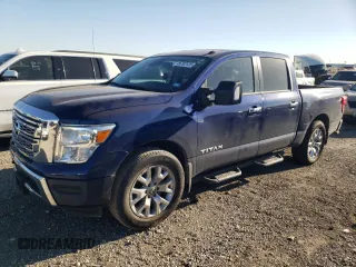 2021 Nissan Titan SV with VIN 1N6AA1EF0MN512559, listed as a Copart auction lot 49792125 with 31,203 mi miles and Salvage Title. Bid and sale history available at carsss.com. Image 1.