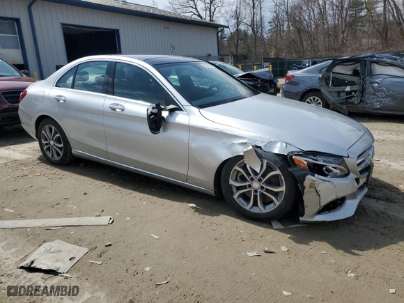 2015 Mercedes-Benz C-Class C 300 Luxury with VIN 55SWF4KB2FU036036, listed as a Copart auction lot 53288805 with 86,455 mi miles and Clean Title. Bid and sale history available at carsss.com. Image 4.