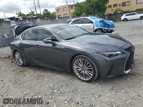 2023 Lexus IS 300 z VIN JTHDA1D28P5128529, wystawiony jako Copart lot #59092495 z przebiegiem 14 706 mil mil oraz Szkoda całkowita • Salvage title. Historia ofert i sprzedaży dostępna na DreamBid. Obrazek 4.