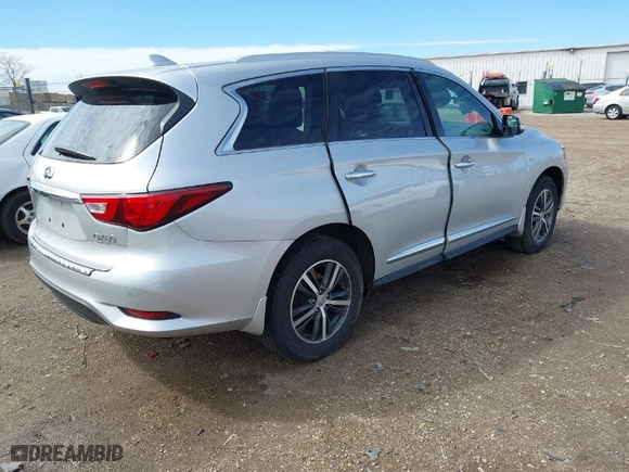 2017 Infiniti QX60 with VIN 5N1DL0MM3HC511200, listed as a IAAI auction lot 41815339 with 64,782 mi miles. Bid and sale history available at carsss.com. Image 4.