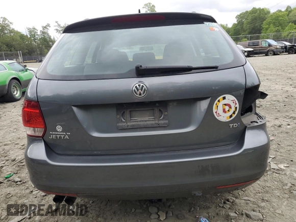 2014 Volkswagen Jetta TDI w/Sunroof & Nav with VIN 3VWPL7AJ2EM622140, listed as a Copart auction lot 56413225 with 166,546 mi miles and Salvage title. Bid and sale history available at DreamBid. Image 6.