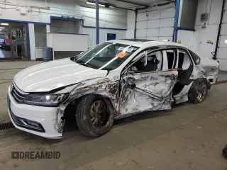 2018 Volkswagen Passat 2.0T SE with VIN 1VWBA7A35JC017820, listed as a Copart auction lot 46549295 with 0 mi miles and Salvage Title. Bid and sale history available at carsss.com. Image 1.