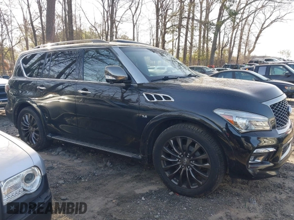 2017 Infiniti QX80 with VIN JN8AZ2NE8H9150542, listed as a IAAI auction lot 41810110 with 112,328 mi miles and . Bid and sale history available at DreamBid. Image 13.