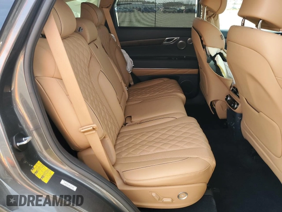 2023 Genesis GV80 with VIN KMUHCESC3PU124360, listed as a Copart auction lot 52595195 with 28,537 mi miles and Salvage title. Bid and sale history available at DreamBid. Image 11.