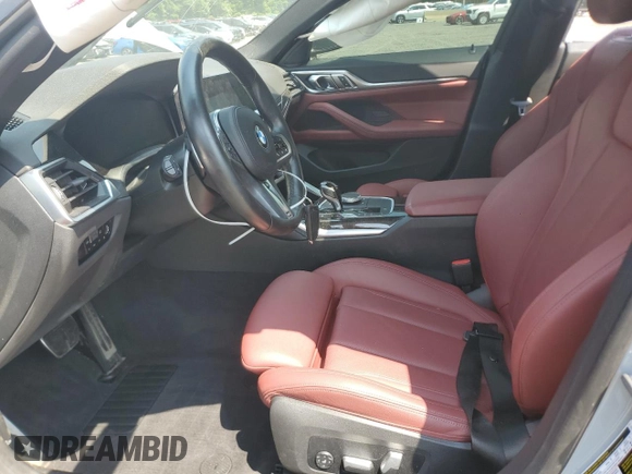 2023 BMW 4 Series 430i xDrive with VIN WBA73AV06PFP29080, listed as a Copart auction lot 60283705 with 47,104 mi miles and Salvage title. Bid and sale history available at DreamBid. Image 7.
