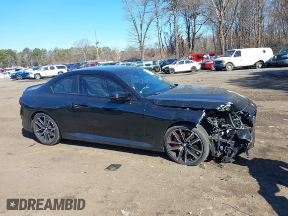2024 BMW 2 Series M240i xDrive with VIN 3MW53CM0XR8E00477, listed as a IAAI auction lot 41899332 with 6,262 mi miles. Bid and sale history available at carsss.com. Image 13.
