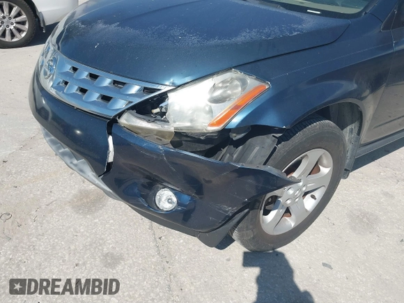 2003 Nissan Murano SL with VIN JN8AZ08T43W122455, listed as a IAAI auction lot 41560795 with 137,655 mi miles and . Bid and sale history available at DreamBid. Image 6.