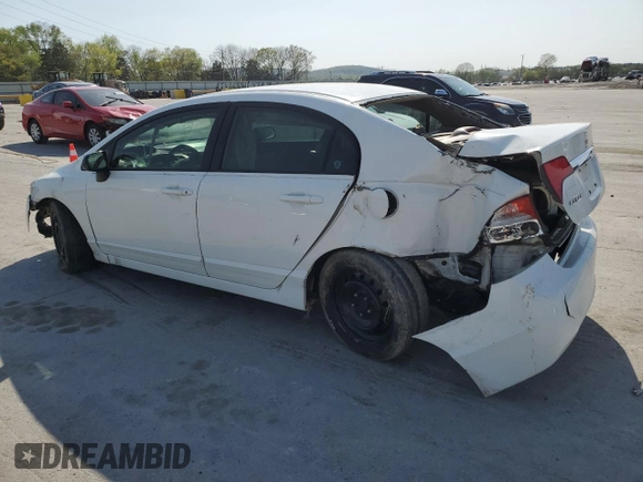 2010 Honda Civic LX with VIN 2HGFA1F59AH573302, listed as a Copart auction lot 53129805 with 290,954 mi miles and Clean Title. Bid and sale history available at DreamBid. Image 2.