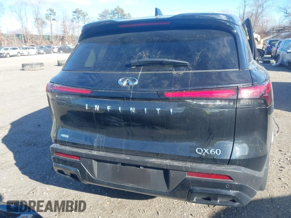 2024 Infiniti QX60 Luxe с VIN 5N1DL1FS2RC346226, выставлен на аукционе IAAI как лот 41231017 с пробегом 5 728 миль миль и . История ставок и продаж доступна на DreamBid. Изображение 16.