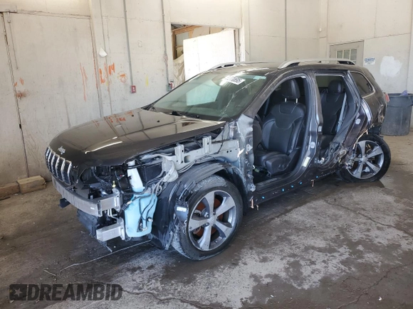 2020 Jeep Cherokee Limited with VIN 1C4PJLDB2LD502823, listed as a Copart auction lot 52770695 with 0 mi miles and Salvage Title. Bid and sale history available at carsss.com. Image 1.