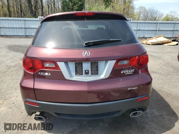 2010 Acura RDX Technology with VIN 5J8TB1H51AA005069, listed as a Copart auction lot 53668225 with 56,381 mi miles and Salvage title. Bid and sale history available at DreamBid. Image 6.