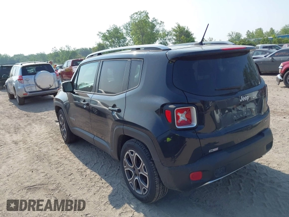 2015 Jeep Renegade Limited with VIN ZACCJADT2FPC18917, listed as a IAAI auction lot 42403240 with 161,312 mi miles and . Bid and sale history available at DreamBid. Image 3.