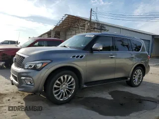 2015 Infiniti QX80 with VIN JN8AZ2NF9F9570154, listed as a Copart auction lot 60705624 with 140,183 mi miles and Clean Title. Bid and sale history available at carsss.com. Image 1.