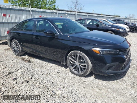 2023 Honda Civic Sedan Touring with VIN 2HGFE1F98PH323825, listed as a Copart auction lot 54216025 with 1,616 mi miles and Salvage Title. Bid and sale history available at carsss.com. Image 4.