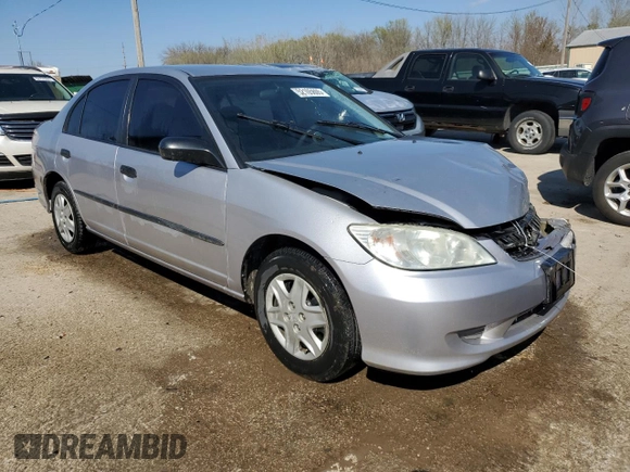 2005 Honda Civic VP z VIN 1HGES16365L020896, wystawiony jako Copart lot #52105605 z przebiegiem 116 809 mil mil oraz Szkoda całkowita • Salvage title. Historia ofert i sprzedaży dostępna na DreamBid. Obrazek 4.