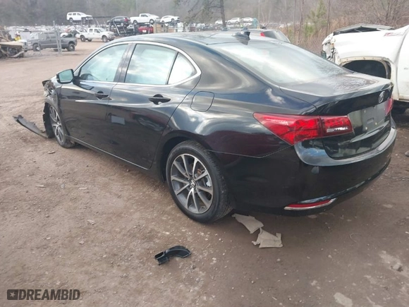 2015 Acura TLX V6 Tech with VIN 19UUB2F55FA010487, listed as a IAAI auction lot 41524969 with 157,888 mi miles. Bid and sale history available at carsss.com. Image 3.