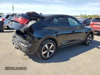2023 Audi Q5 Sportback S line Premium Plus with VIN WA15AAFY6P2089295, listed as a Copart auction lot 55124535 with 16,884 mi miles and Salvage title. Bid and sale history available at DreamBid. Image 3.