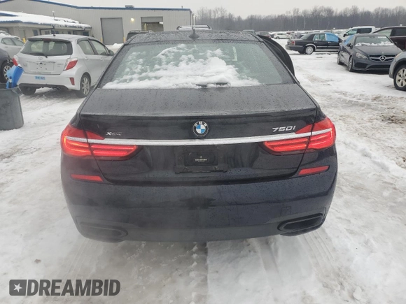 2018 BMW 7 Series 750i xDrive with VIN WBA7F2C54JB238260, listed as a Copart auction lot 89202965 with 51,634 mi miles and Salvage Title. Bid and sale history available at carsss.com. Image 6.