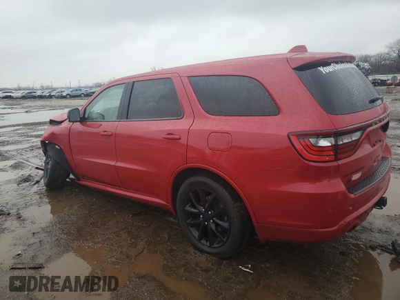 2018 Dodge Durango GT with VIN 1C4RDJDG9JC496148, listed as a Copart auction lot 48123965 with 107,571 mi miles and Salvage Title. Bid and sale history available at DreamBid. Image 2.