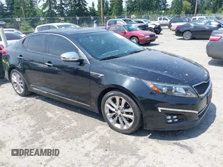 2014 Kia Optima SX Turbo with VIN 5XXGR4A66EG276218, listed as a IAAI auction lot 42568623 with 149,190 mi miles and . Bid and sale history available at DreamBid. Image 1.