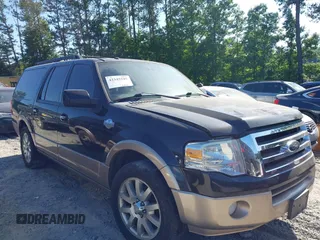 2012 Ford Expedition Max King Ranch z VIN 1FMJK1H56CEF55056, wystawiony jako IAAI lot #42345545 z przebiegiem 209 483 mil mil oraz . Historia ofert i sprzedaży dostępna na DreamBid. Obrazek 1.